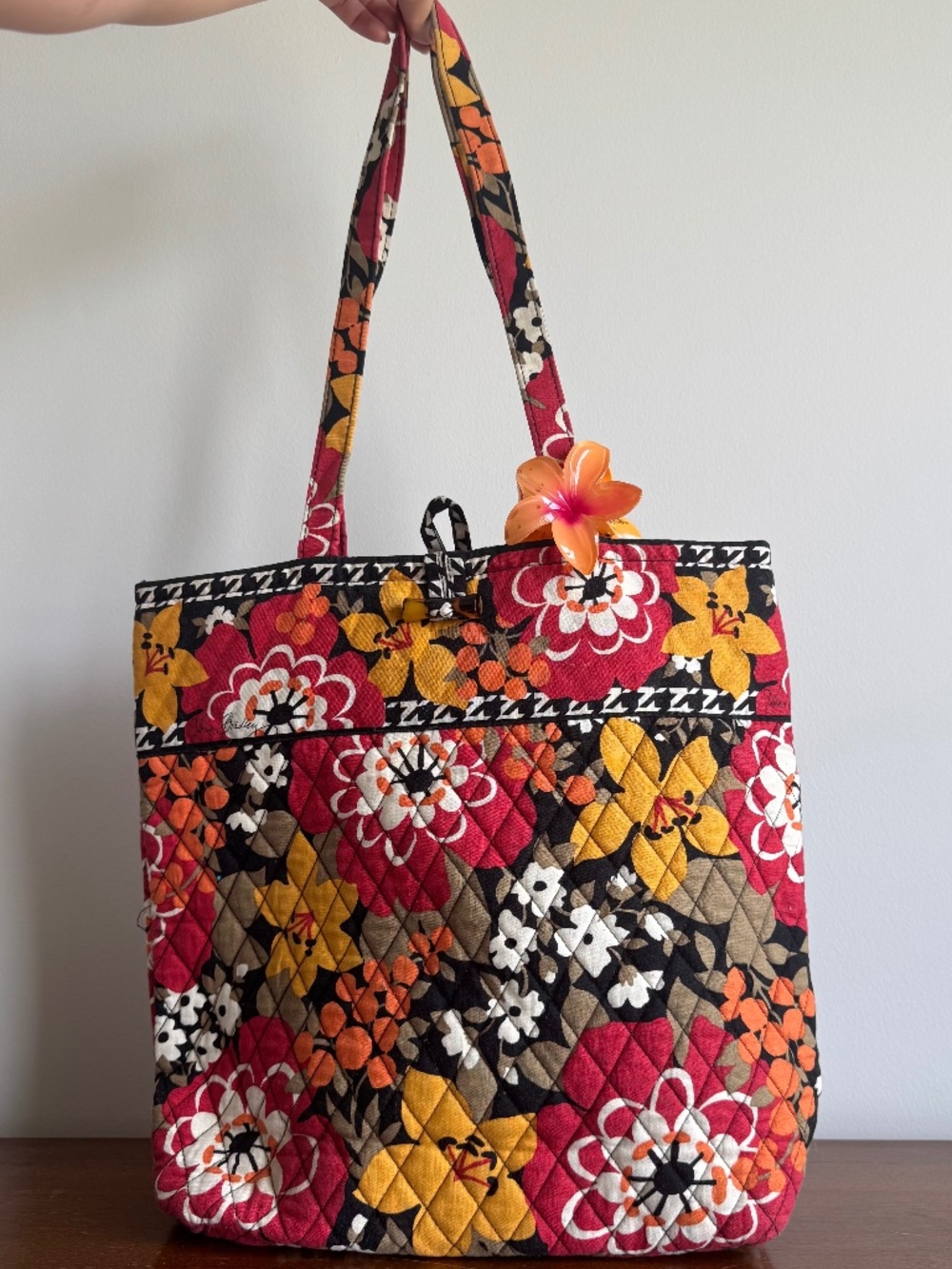 Vera Bradley Bittersweet Fall 2013 Retired Shoulder Bag Tote Bag Houndstooth